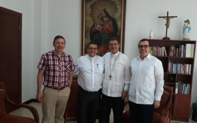 Visita al señor Arzobispo de Guayaquil                       Mons. Luis Gerardo Cabrera, OFM