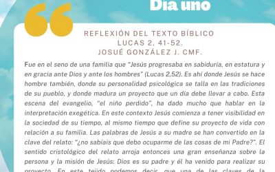 PRIMER DÍA DE LA NOVENA A SAN ANTONIO MARÍA CLARET