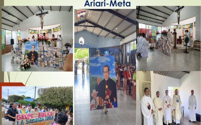 Celebración de los 25 años de la presencia misionera en Medellín del Ariari, Meta.
