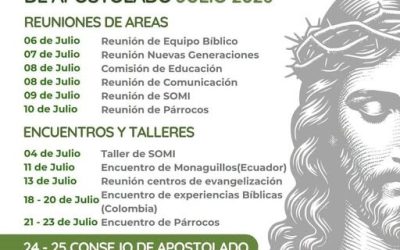 Actividades prefectura Apostolado mes de Julio
